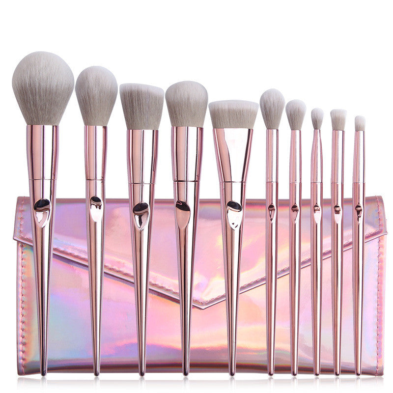 10 wet And Wild Makeup Brushes Set With Brush Bag Makeup Tools 10 wet And Wild Makeup Brushes Set With Brush Bag Makeup Tools